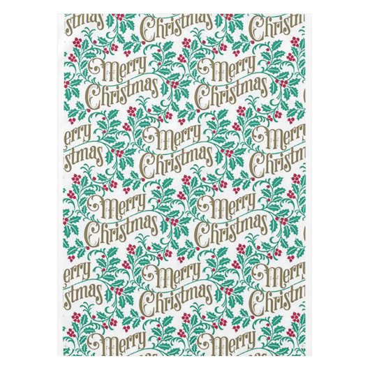 "Vrolijk kerstfeest" Tafelkleed (Voorkant)