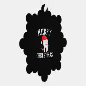 Vrolijk kerstfeest tandarts tandarts ornament kaart (Rechts)
