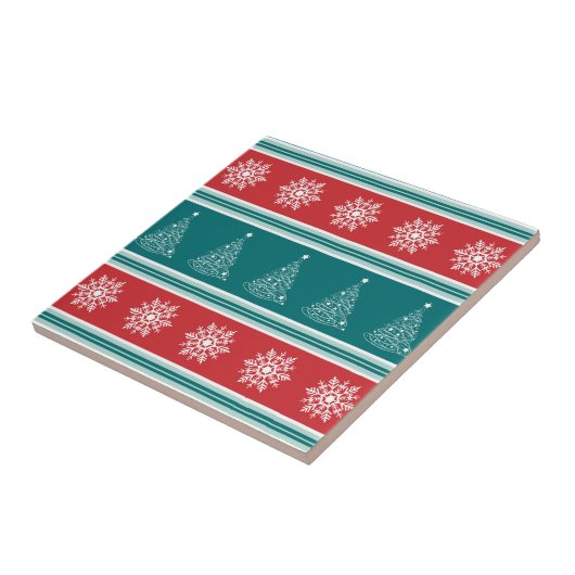 Vrolijk kerstfeest tegeltje (Zijkant)