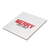 Vrolijk kerstfeest tegeltje (Zijkant)