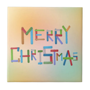 Vrolijk kerstfeest tegeltje