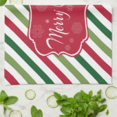 Vrolijk kerstfeest theedoek (Gevouwen)