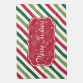 Vrolijk kerstfeest theedoek (Verticaal)