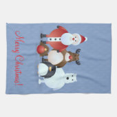 Vrolijk kerstfeest theedoek (Horizontaal)