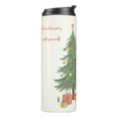 Vrolijk kerstfeest! thermosbeker (Gedraaid links)