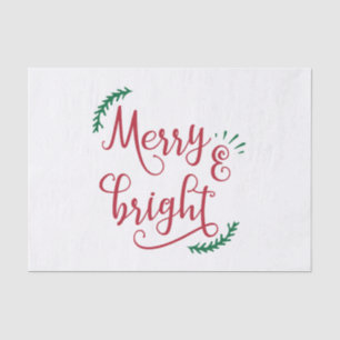 vrolijk kerstfeest tissuepapier