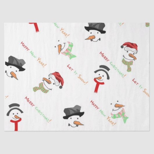 Vrolijk kerstfeest tissuepapier (Voorkant)