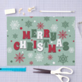 Vrolijk kerstfeest tissuepapier (Craft)