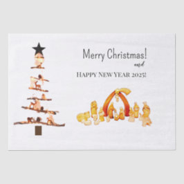 Vrolijk kerstfeest! tissuepapier