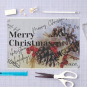 Vrolijk kerstfeest tissuepapier (Craft)