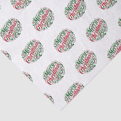 Vrolijk kerstfeest tissuepapier (Detail)