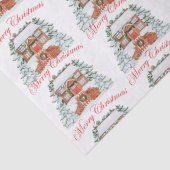 Vrolijk kerstfeest tissuepapier (Detail)