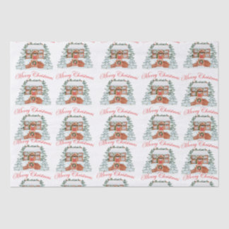 Vrolijk kerstfeest tissuepapier