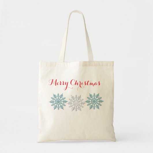 Vrolijk kerstfeest tote bag (Voorkant)