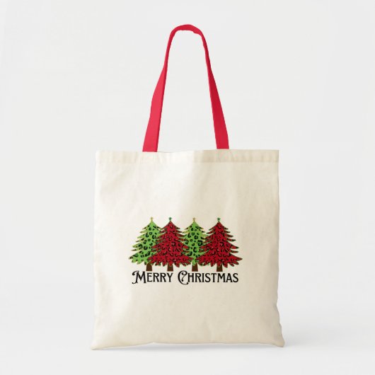 Vrolijk kerstfeest tote bag (Voorkant)