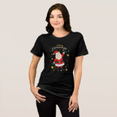 Vrolijk kerstfeest Tri-Blend shirt (Voorkant volledig)