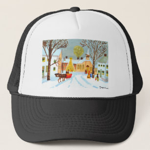 Vrolijk kerstfeest trucker pet