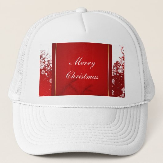 Vrolijk kerstfeest trucker pet (Voorkant)