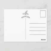 Vrolijk kerstfeest twee liefdevolle vogels briefkaart (Achterkant)