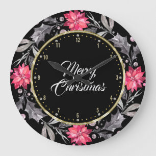 Vrolijk kerstfeest Typografie en kerstmis Grote Klok