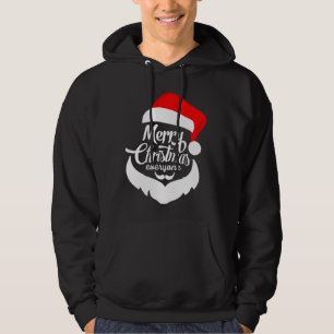 Vrolijk Kerstfeest Typografie Sinterklaas Pet T-sh Hoodie