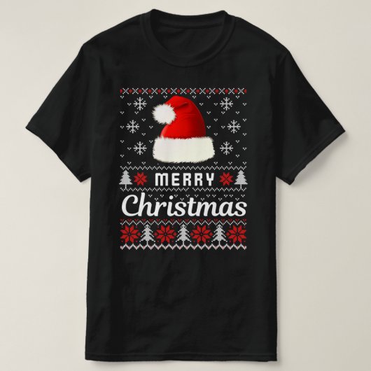 vrolijk kerstfeest Ugly KerstSweater T-shirt (Design voorkant)