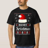 vrolijk kerstfeest Ugly KerstSweater T-shirt (Voorkant)