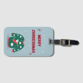 Vrolijk kerstfeest Ugly Sweater Angel Bagagelabel (Voorkant (horizontaal))