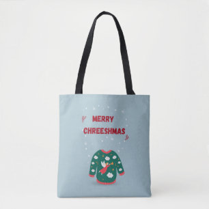 Vrolijk kerstfeest Ugly Sweater Angel Draagtas