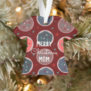 Vrolijk kerstfeest Ugly Sweater Cookies Name Ornament