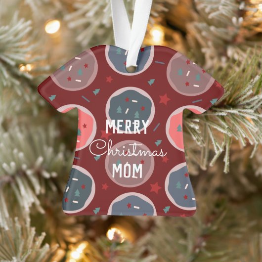Vrolijk kerstfeest Ugly Sweater Cookies Name Ornament (Boom)