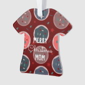 Vrolijk kerstfeest Ugly Sweater Cookies Name Ornament (voorkant)