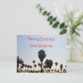 VROLIJK KERSTFEEST UIT CALIFORNIË BRIEFKAART (Staand voorkant)