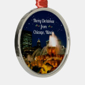 Vrolijk kerstfeest uit Chicago, Metalen Ornament (Rechts)