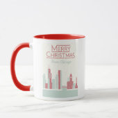Vrolijk kerstfeest uit Chicago Mok (Links)