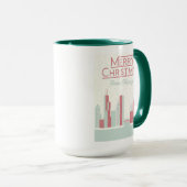 Vrolijk kerstfeest uit Chicago Mok (Voorkant rechts)