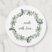 Vrolijk kerstfeest uit de keuken van bedankjes labels (Achterkant)