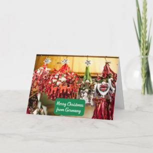 Vrolijk kerstfeest uit Duitsland - Duitse Ornament Kaart