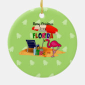 Vrolijk kerstfeest uit Florida Keramisch Ornament (Achterkant)