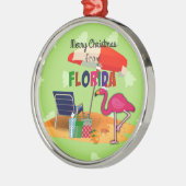 Vrolijk kerstfeest uit Florida Metalen Ornament (Links)