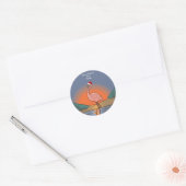 Vrolijk kerstfeest uit Florida, Ronde Sticker (Envelop)