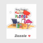 Vrolijk kerstfeest uit Florida Sticker (Vel)