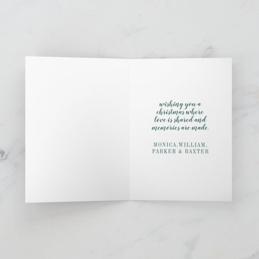 Vrolijk kerstfeest uit Georgië Kaart (Binnen)