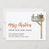 Vrolijk kerstfeest uit onze nieuwe postbus aankondiging (Voorkant)