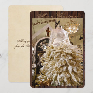 Vrolijk kerstfeest uit Saint-Augustinus Florida Feestdagenkaart