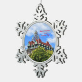 Vrolijk kerstfeest uit Scranton, PA-versiering Tin Sneeuwvlok Ornament (Rechts)