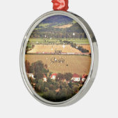 Vrolijk kerstfeest uit Slowakije Metalen Ornament (Links)