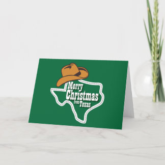 Vrolijk kerstfeest uit Texas Feestdagen Kaart