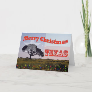 Vrolijk kerstfeest uit Texas Feestdagen Kaart