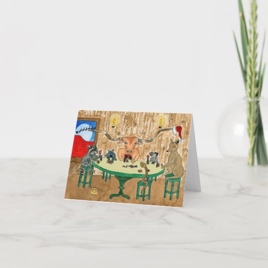 Vrolijk kerstfeest uit Texas Feestdagen Kaart (Voorkant)